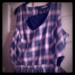 Hot topic plaid dress XL